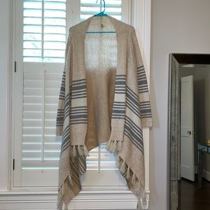 Ya Los Angeles Oversized Long Striped Cardigan